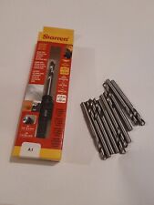 STARRETT A1 ARBOR c/w 10 drill bits