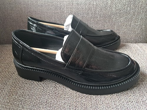 Ladies black patent vegan - ladies, croc