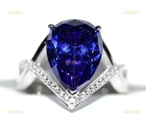 Pear natural tanzanite - natural,