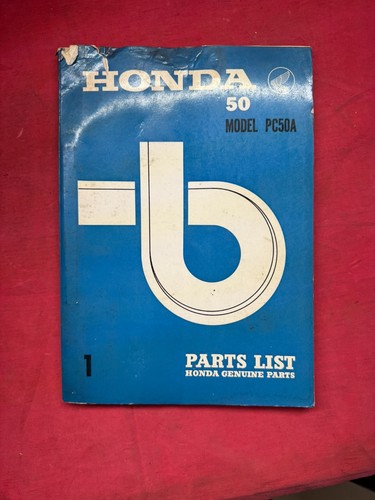 Honda pc50a parts list catalog - pc50a,