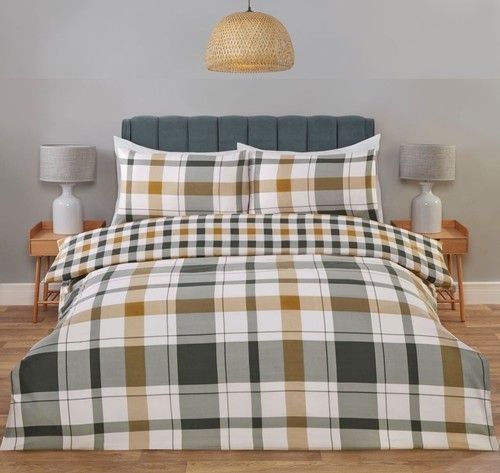 Gingham duvet cover tartan - gingham,