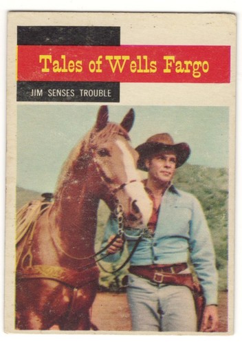1958 topps western card - 1958, tv