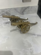 9” brass cannons pair 527g