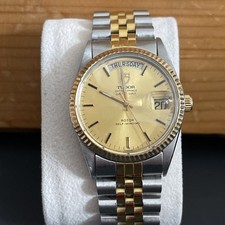  Vintage Tudor (Rolex) Date Day 94613, 1980-81 New Aftermarket Jubilee Strap