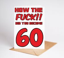 Funny 60th Birthday Card How