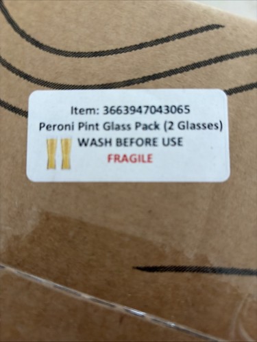 Peroni pint glasses pack - peroni,