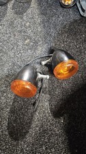 Set Of Black Bullet Style Indicators For Harley-Davidson Motorcycle 