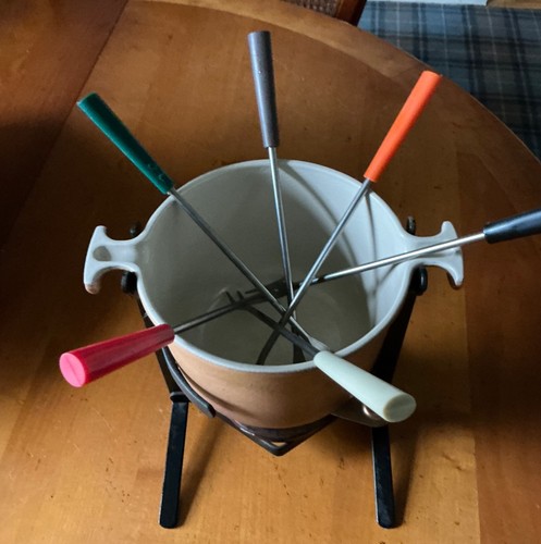 Creuset fondue set - creuset,