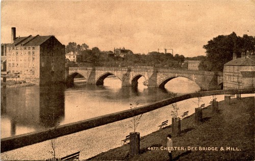 Chester dee bridge - bridge,, mill