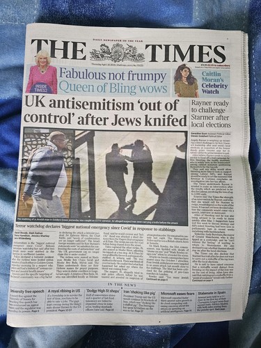 The times newspaper from - the,