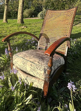 Vintage Wooden Armchair Cane