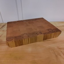 Beech End Grain Butchers Block Chopping Board 38cm x 30cm x 5cm Hand Made