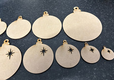 Wooden Christmas Bauble Blank