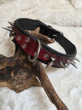 Handcrafted Burgundy Spiked