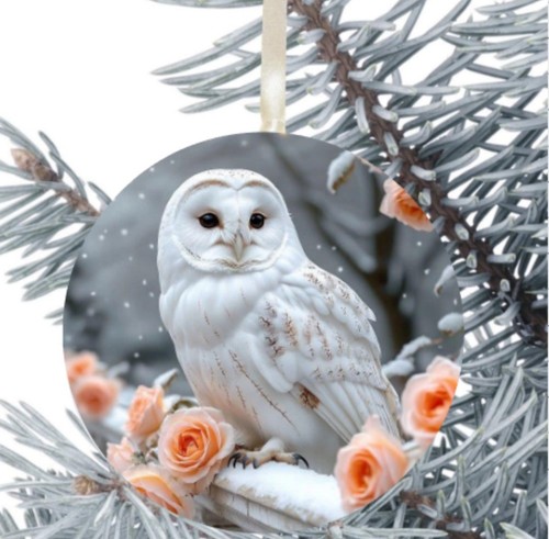 Owl hanging bauble - owl, decoration