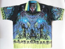 La Rocka For BC Ethic Voodoo Print Short Sleeve Shirt - Medium - Vince Ray