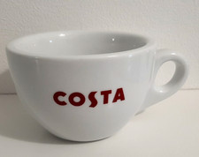 Costa Coffee Mug White Ceramic Chunky Cup Large (2016)-Used with 2 Defects