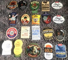 Collection of 20 Real Ale Badges / Beer Tap Sign / Pump Clip