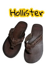 Hollister Mens  Brown Leather