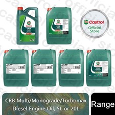 Castrol CRB Multi/Monograde/Turbomax Diesel Engine Oil, 5L or 20L