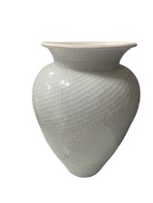 White Mosaic Tiled XL Vase