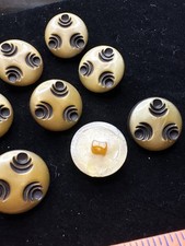 Vintage Butterscotch Carved