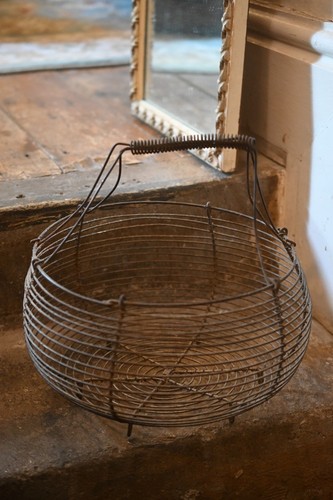 Antique french wire egg - antique,