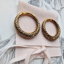 4MM 2G Circle Gold Hoop Ear