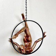 Hanging Bronze Acrobat Woman