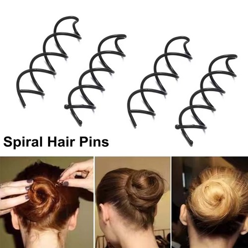 20pcs black spiral - black, hair