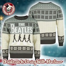 The Beatles Abbey Road Vintage Vibe Ugly Christmas Sweater