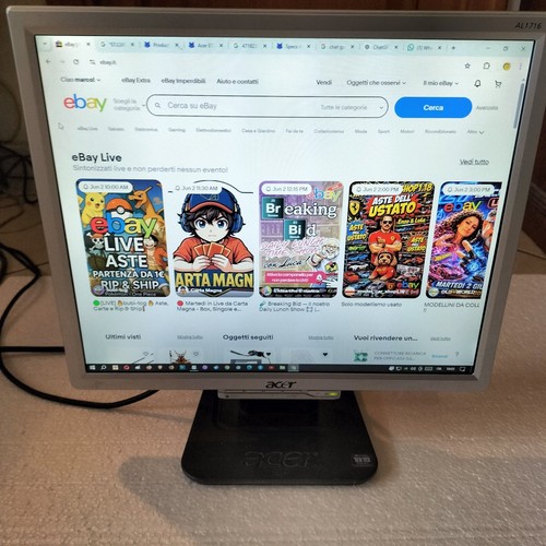 Monitor acer al1716s lcd - acer,