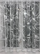 White Sheer Net Curtains with