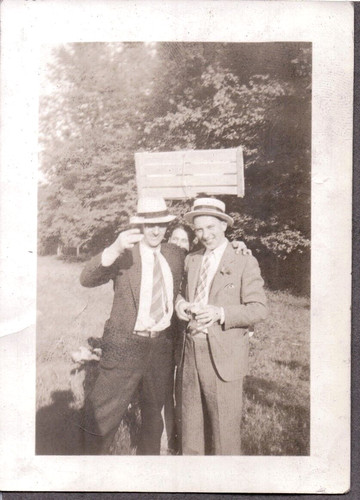 Vintage photograph men beer - photograph,