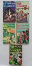 Set Of 5 Vintage Enid Blyton Famous Five Paperback Books