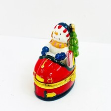 Vintage Trinket Box SNOWMAN IN