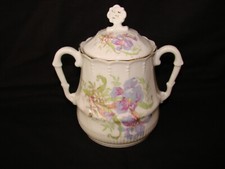 Antique Porcelain Sugar Bowl -