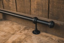Industrial foot rail black - rail,,
