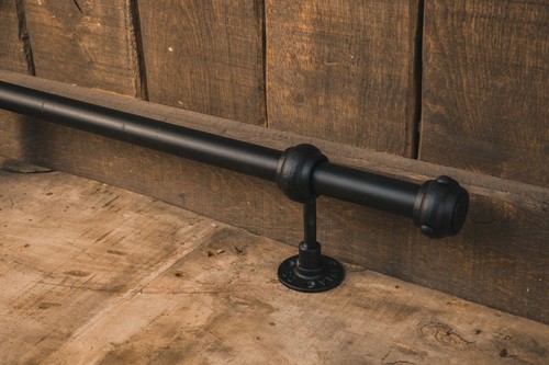 Industrial foot rail black - industrial,