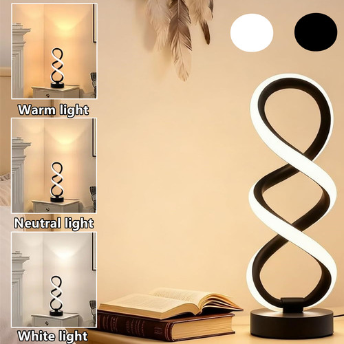 Usb led spiral bedside table - spiral,