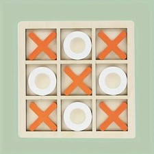 Wooden Noughts & Crosses Game