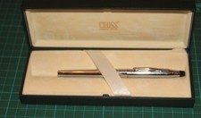 CROSS CENTURY LUSTROUS CHROME FOUNTAIN PEN MADE IN USA MEDIUM NIB