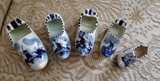 Set of 5 Vintage Delft Blauw