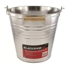 10L Galvanised Metal Bucket -
