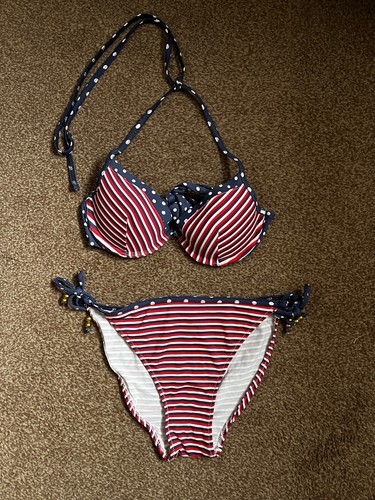 Max cleavage blue red striped - cleavage, blue/red