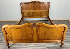 Antique French Louis XV Carved Oak Double Bed Frame Vintage – Lot 3660