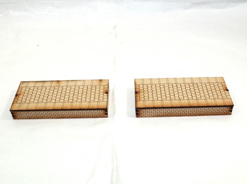 Model railway station platform - station,