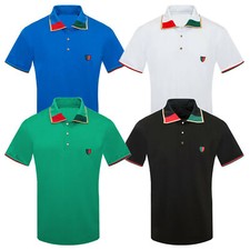 Mens Polo Shirt Designer Gold