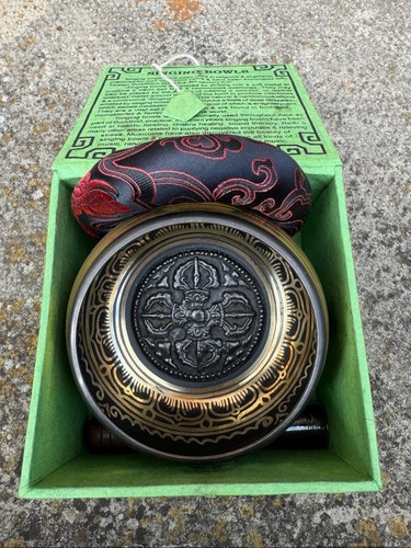 Tibetan singing bowl set - bowl,