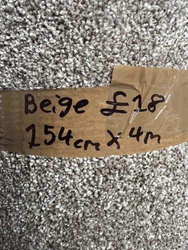 Carpet offcut beige 154cm - x, 4m